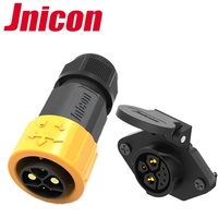 Jnicon ขั้วต่อแบตเตอรี่ M23 3พาวเวอร์ขา5หัวเสียบตัวผู้ตัวเมียตัวเชื่อมต่อแบตเตอรี่ IP67