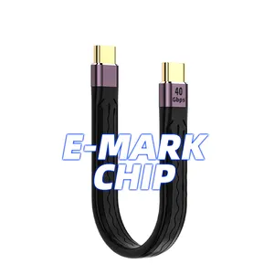 USB 4.0 Gen3 40Gbps Thunderbolt 3 נתונים כבל פ"ד 100W 5A מהיר טעינת USB C כדי סוג C כבל 4K @ 60Hz כבל USB טיפו C נתונים כבל