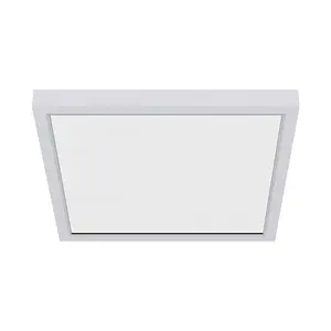 Luz de techo LED montada al ras moderna ETL de 5 pulgadas, luz de techo cuadrada interior ultrafina para proyecto de iluminación