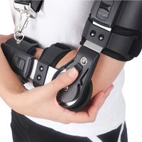 Attelle de coude à charnière à verrouillage à cadran avec ROM réglable pour contracture Postop Rehab Fracture Dislocation Ligament Blessure Immobilisation