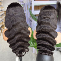 Perruque Ondulée Vente en Gros Non Traitée Dentelle HD Cheveux Humains Vierges Bruts Vietnamiens pour Perruques Cheveux Suisses Dentelle Marron Clair Livraison Directe