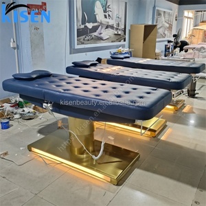 Kisen Wide Size <b>Electric</b> Facial Beauty Salon Bed Medical Spa Massage Treatment <b>Table</b> Podiatry Chair Aesthetic Tattoo - Product Image 4