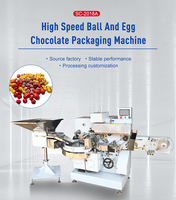 Machine d'emballage automatique d'œufs creux SC-2018A 150p/min - pour grandes sphères de chocolat 3D avec système de scellage sous film
