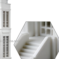 Modèle architectural imprimé en résine 3D SLA, présentation de conception par stéolithographie, miniature de bâtiment personnalisée OEM