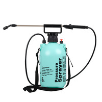 Botol Semprot Pompa Tangan Portabel Ramah Lingkungan Farmjet 5L, Penyemprot Tekanan Udara Plastik untuk Kebun, Pompa Manual