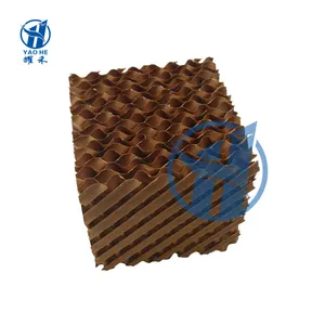 Brown Cellulose Water Cooling Pad For Poultry Farm Greenhouse for sale