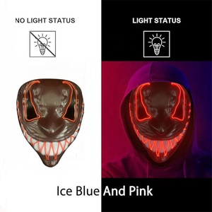 <span class=keywords><strong>Masque</strong></span> LED Lumineux Effrayant pour Halloween, <span class=keywords><strong>Masque</strong></span> Crâne Intégral, 10 Couleurs Uniques au Choix, Idéal pour Fêtes et Cosplay - Product Image 2