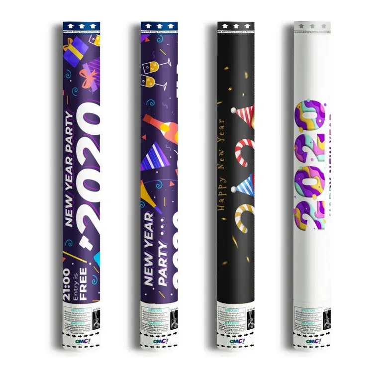 OMG — rail à confettis en papier métallique, pour nouvel an, 2019