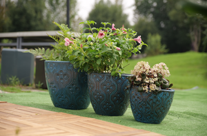 <b>Light</b> weight handmade color ceramic flower pot for home and garden Use - Product Image 6