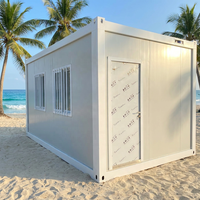 Kits de maisons modulaires préfabriquées de luxe modernes chinois en conteneurs plats de 20 et 40 pieds, villas modulaires préfabriquées en panneaux sandwich d'acier