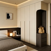 Armoire modulaire sur mesure avec éclairage LED, en bois MDF, design moderne, écologique, grande capacité, meubles pour la maison
