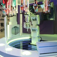 Vente flash - Robot barman à 6 axes avec distributeur automatique et paiement par carte de crédit, construction métallique pour la préparation de boissons et d'alcool