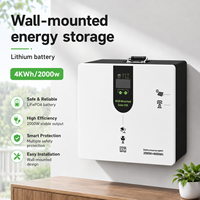 Système solaire de stockage d'énergie domestique tout-en-un 2000W+4000Wh avec batterie au lithium LiFePO4