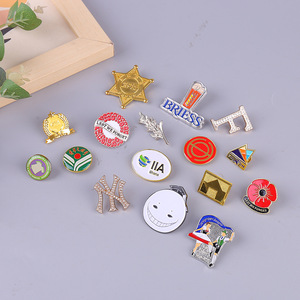 National Wealth <b>Metal</b> Badges Enamel Brooches Custom Anime Cartoon Commemorative <b>Pins</b> Butterfly Clasp <b>Pin</b> Type - Product Image 1