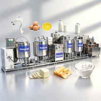 Machine de transformation laitière et fromagère à petite échelle 100L Pasteurisateur de lait de chèvre Yohurt Usine clé en main