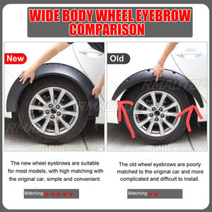 840 mm 4 pièces Élargisseurs d'ailes flexibles pour BMW E90 E91 E92 F10 F11 F30 F32 F80 M3 F82 M4 320i 325i 330i - Product Image 2