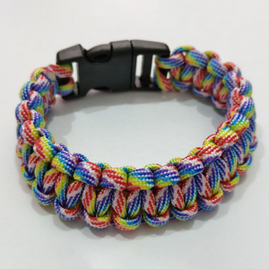DF404 Black <b>Braided</b> Nylon Survival Bracelet Buckle Outdoor <b>Accessory</b> All Seasons - Product Image 4