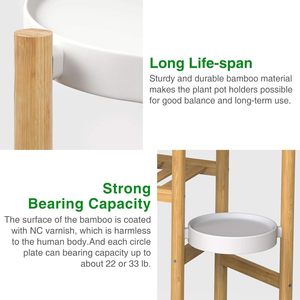 Minimalist Multi Tier Plant Stand Bamboo Indoor Succulent <b>Shelf</b> Nordic Style Living Room Furniture <b>Modern</b> Home Decor Rack - Product Image 2