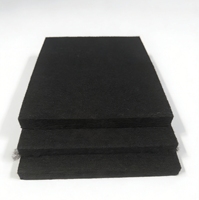 Dongli Premium Hochleistungs-RPET/Polyester Akustikfilz Maßgefertigte Größe Mehrzweck Schwarz Rolle Schalldämmung Vibration 15mm Kofferraum