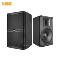 Système de sonorisation professionnel extérieur LAIX KP415 400 Watt avec haut-parleur de 15 pouces, 2 enceintes, matériau en bois
