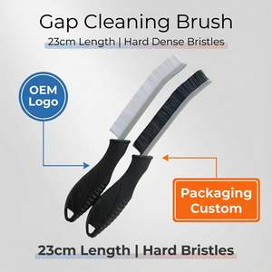 Juego de 3 Cepillos Ergonómicos para Limpieza de Grietas, Cerdas de Nailon de Alta Calidad, Mango de Plástico Duradero, Multiusos para Grietas Profundas/Lechada - Product Image 5