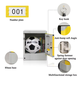 Casier multi-portes en plastique coloré et bien organisé, facile à identifier, avec compartiments numérotés pour les écoles et les gymnases - Product Image 2
