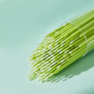 Hisopos de algodón para maquillaje Haier Nano, puntas finas de 125 mm para corrección de maquillaje, eliminación de delineador de ojos, limpieza de extensiones de pestañas, 100 unidades - Product Image 1