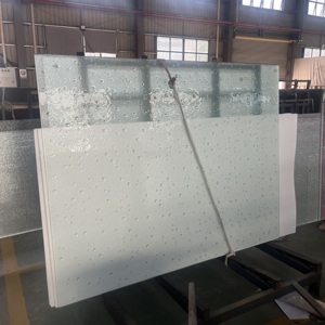 Luxury Textured Hot Melt Fused <b>Glass</b> Embossed Pattern Safety Building <b>Glass</b> For High Grade Indoor Decorative Screen - Product Image 1