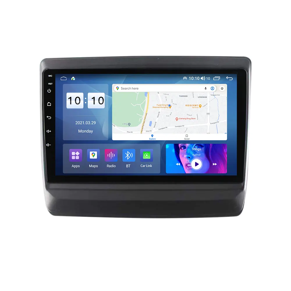 Prelingcar Cho D-MAX ISUZU Màn Hình Xe Hơi Android 12 2020 8 + 256G Carplay DSP RDS GPS Máy Phát Dvd Radio 2din Tích Hợp HIFI DST 5.1