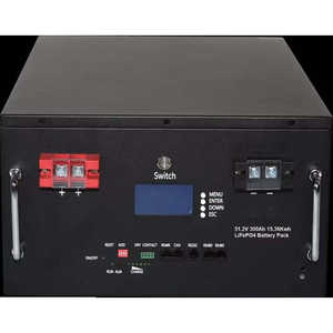 Batterie solaire LiFePO4 51,2 V 5 kWh 10 kWh 150 kWh pour le stockage d'énergie domestique, batterie LiFePO4 48 V 300 Ah 15 kWh, batterie au lithium 51,2 V 300 Ah - Product Image 6