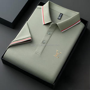 Camiseta de verano 2026 para hombre, artículo <span class=keywords><strong>nuevo</strong></span>, etiqueta pequeña, Paul, informal de negocios para <span class=keywords><strong>Polo</strong></span> con manga corta, camiseta de color en talla XL - Product Image 5