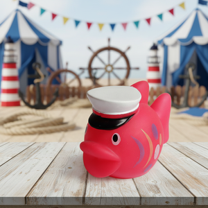 Ensemble <span class=keywords><strong>de</strong></span> jouets <span class=keywords><strong>de</strong></span> <span class=keywords><strong>bain</strong></span> en caoutchouc publicitaire personnalisé, navire <span class=keywords><strong>pirate</strong></span> en vinyle et petits poissons qui font des jets d'eau - Product Image 2