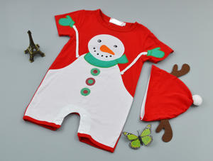 Conjuntos de Ropa Navideña para Niños, Mono de Muñeco de Nieve Unisex para Bebés, Venta al por Mayor - Product Image 6