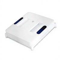 Nettoyeur de vitres robotisé intelligent avec pulvérisation d'eau automatique et détection des bords | UPS anti-chute, commande vocale par application pour la maison et le bureau