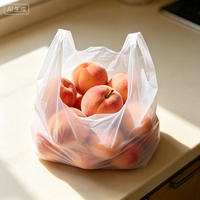 Sacs en plastique personnalisés en gros pour restaurants, sacs en plastique pour emporter, sacs en plastique type T-shirt avec logo, sacs en plastique de remerciement