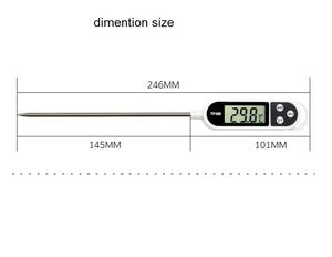 디지털 즉시 측정 고기 온도계 빵 굽기 물 액체 튀김 BBQ 그릴 온도계 주방 요리 음식 온도계 - Product Image 5