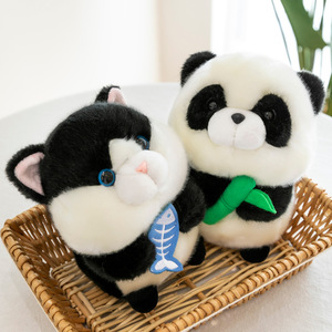 Simpatica golosa serie Super morbida bambola di Panda di peluche di matrimonio che lancia la notte del mercato giocattolo per afferrare la bancarella della maglia lavata per alleviare lo Stress all'ingrosso - Product Image 5