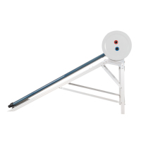 Système de chauffe-eau solaire pressurisé de 150 L pour la maison ou le commerce, chauffe-eau solaire pressurisé intégré certifié Solar Keymark