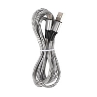 Câble de données USB-C tressé en gros pour fabricants, connecteurs USB-A/USB-C, charge rapide, transfert de données, gaine en nylon pour téléphone portable