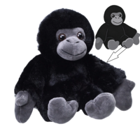 Peluche Gorille Ultra Douce et Réaliste en Coton PP, Taille Ajustable, Anti-Stress, Oreiller de Sommeil pour Enfants, Cadeau de Fête Unisexe