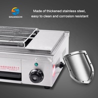 ISO Certifié CE Acier Inoxydable Barbecue Électrique Grill Commercial Viande Rôtissoire Machine Kebab Rôtissoire Hôtel Restaurant