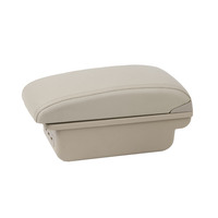 Vtear - Boîte de rangement pour accoudoir avant de voiture en ABS et cuir PU, porte-gobelet, accessoires intérieurs pour Peugeot 301 et Citroën C-Elysee