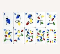 Holly Jolly Ensemble de Mahjong Américain de Noël à 5 couches, 160 tuiles en acrylique, thème Casse-Noisette Festif, pour cadeau, en stock