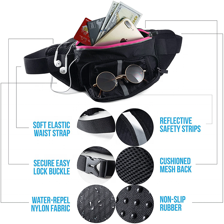 portable Sac Tendance Coach Ceinture Sac Jogging Impression Personnalisée Sacs Banane Sac de Taille Pour Bouteilles