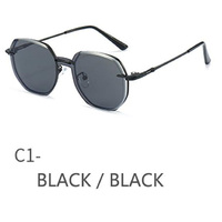 Lunettes de soleil pleine monture pour femmes, monture fine en métal, verres dégradés, protection UV400, pour l'extérieur, vente en gros