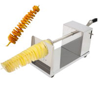 Machine à frire en spirale de type manuel pour chips de pommes de terre chips Twister Slicer Cutter pour usage domestique Coupeur de pommes de terre