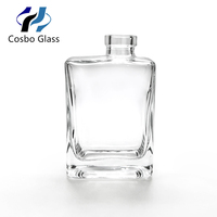 Bouteille diffuseur vide en verre de qualité supérieure, 50ml, 100ml, 275ml, pour décoration intérieure, avec boîte, design unique, fabriquée en Chine