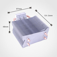 Système de refroidissement par eau de type tube Cooper, dissipateur thermique pour ordinateur portable, processeur, refroidisseur d'eau personnalisé pour PC, roulement à billes