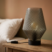 Lampe de table en verre moderne décorative de luxe pour chambre à coucher, salon, chevet, Home LivingE27