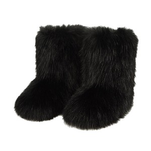 <span class=keywords><strong>Botas</strong></span> de Nieve Cortas de Piel Sintética de Lujo para <span class=keywords><strong>Mujer</strong></span>, de Alta Calidad, Cálidas, con Suela Gruesa Antideslizante para Exteriores - Product Image 5